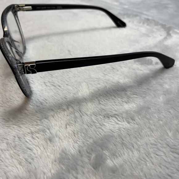 Kate Spade Eyeglasses Womens Sandee Tay 140 Black Gray Houndstooth *FRAMES ONLY* - Picture 9 of 12